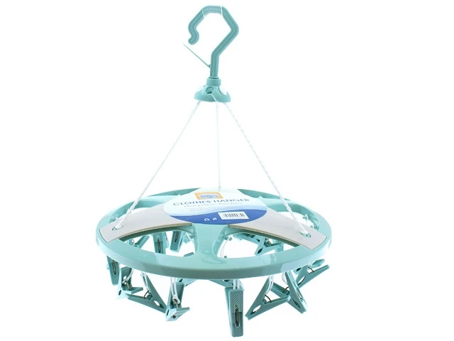 CLOTHES HANGER WITH CLOTHES PEGS