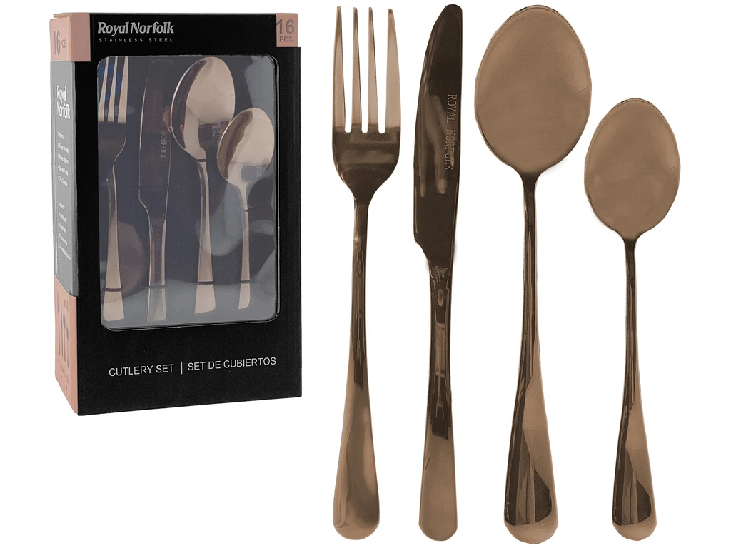 16 PIECE CUTLERY SET - ROSE GOLD