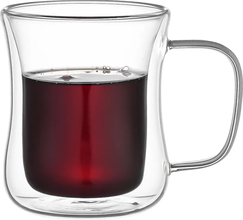 DOUBLE WALL GLASS CUP - 250ML