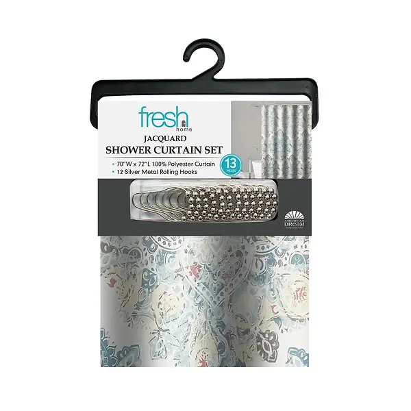 70X72 JACQUARD SHOWER CURTAIN