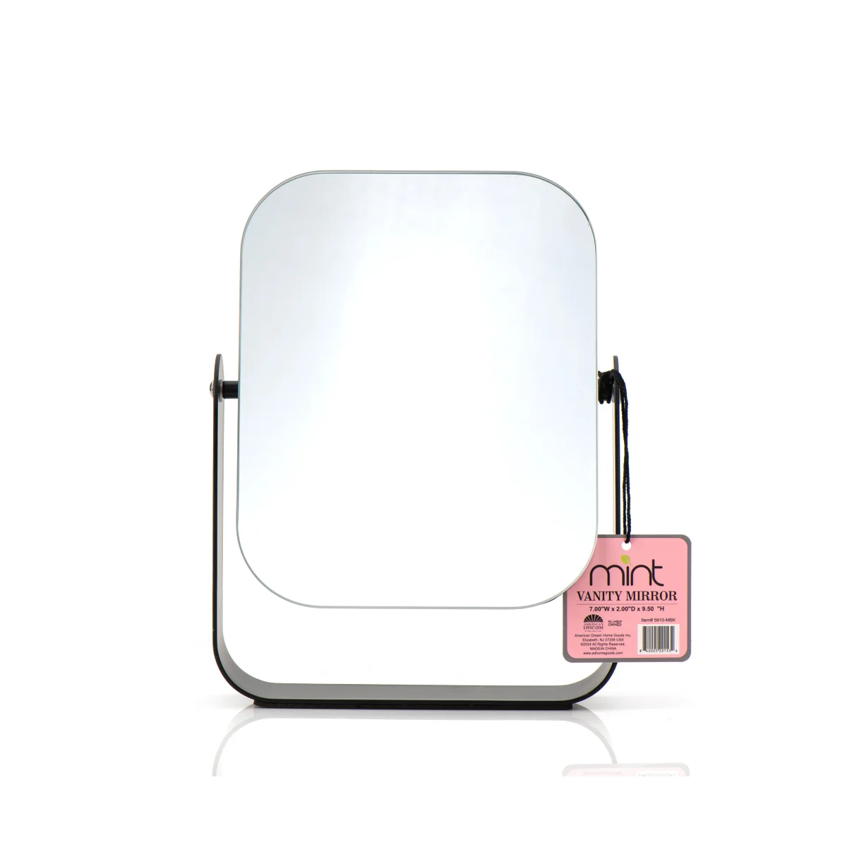 METRO VANITY MIRROR - MATTE BLACK - 7"