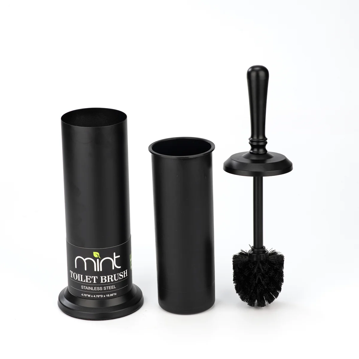 STAINLES STEEL TOILET BRUSH - MATTE BLACK
