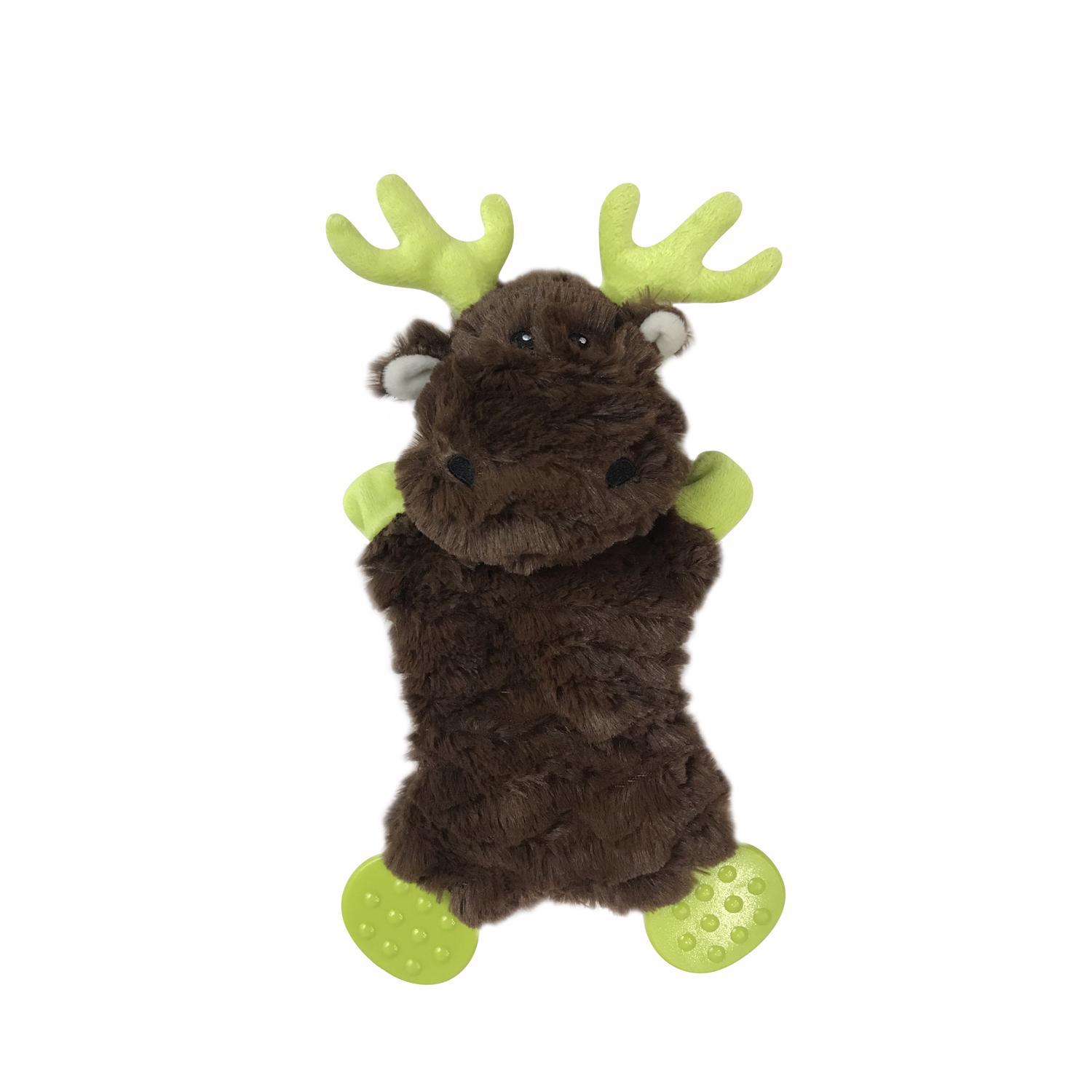 Boss Pet Pet Park Blvd Flatties Moose Plush Dog Toy Us2206 16