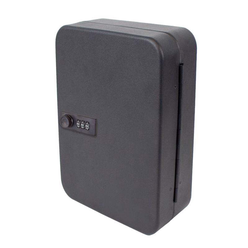 Lucky Line Black Steel Key Cabinet With Combination Lock, Model 62700