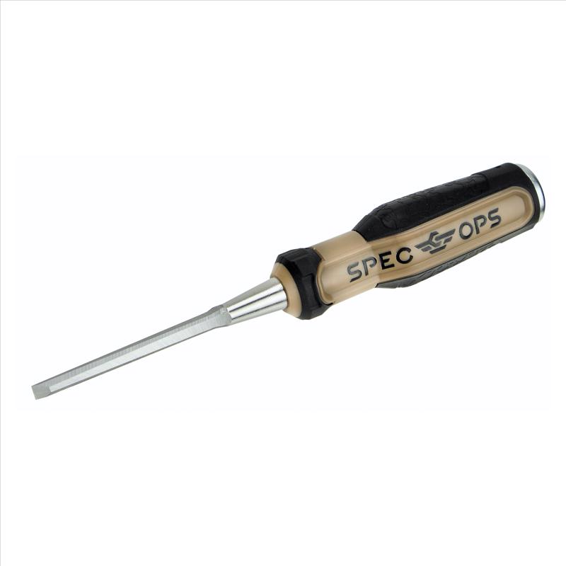 Spec Ops 1/4 In. W X 4-1/4 In. L Beveled Wood Chisel High Carbon Steel