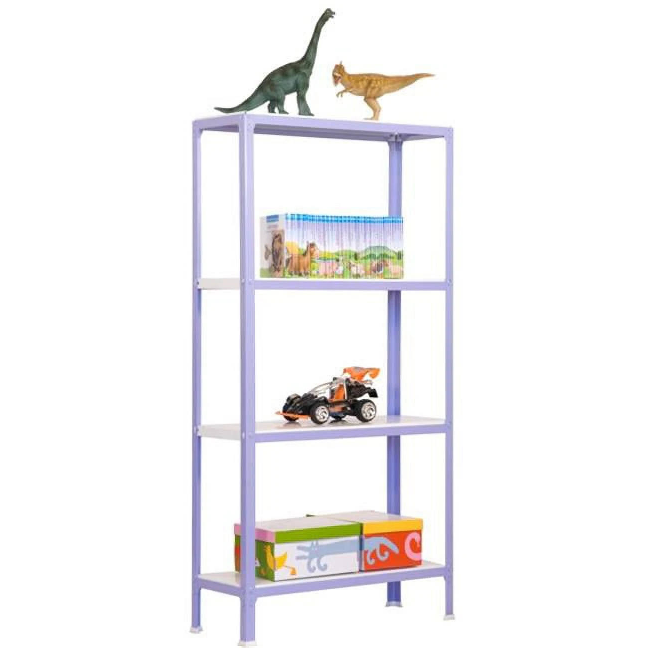 HOMECLICK COLOR MINI 4-SHELF KIT - VIOLET AND WHITE