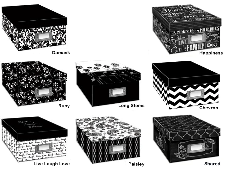 DELUXE PHOTO STORAGE BOX - ASSORTED