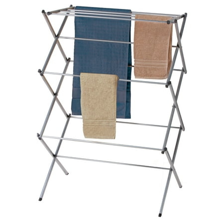 Dream Bath 3 Tier Collapsible Silver Clothes Drying Rack