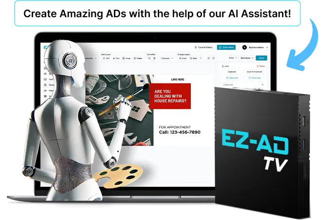 EZ-AD TV Template for hardware stores with ai crafted ads