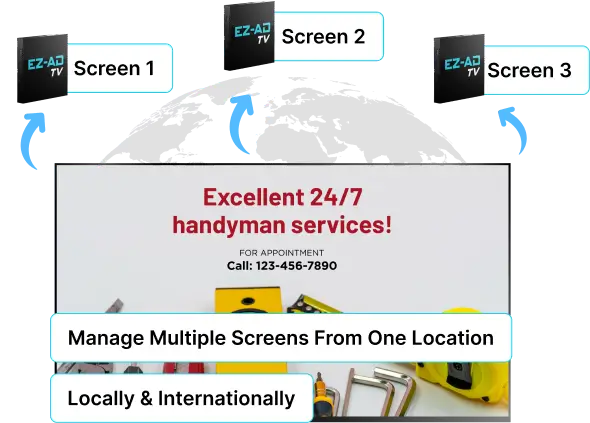 ez-ad tv manage multiple screens