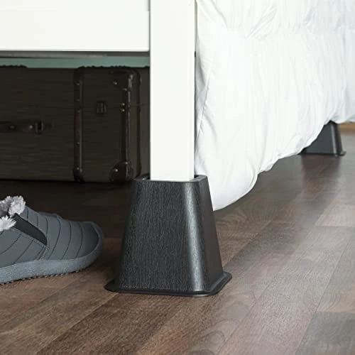 Black Riser Set 4PC BED RISER SET - BLACK | Do it Best Barbados