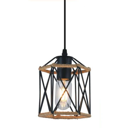 DECORATIVE HANGING CEILING PENDANT - 40W - BLACK