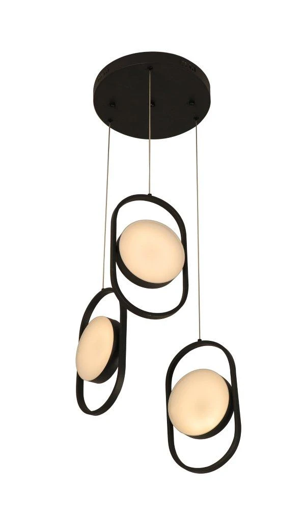 HANGING LED CEILING LAMP - 23W - BLACK