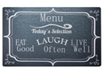 PRT KITCHEN MAT 18"X30 EAT, LAUGH, LIVE