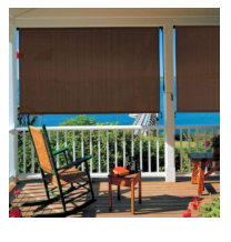 ROLLER OUTDOOR SUNSCREEN 3% OPENING 200X BROWN