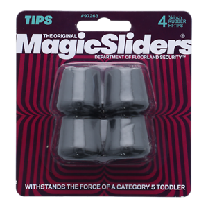 3/4 " BLACK RUBBER HI TIPS