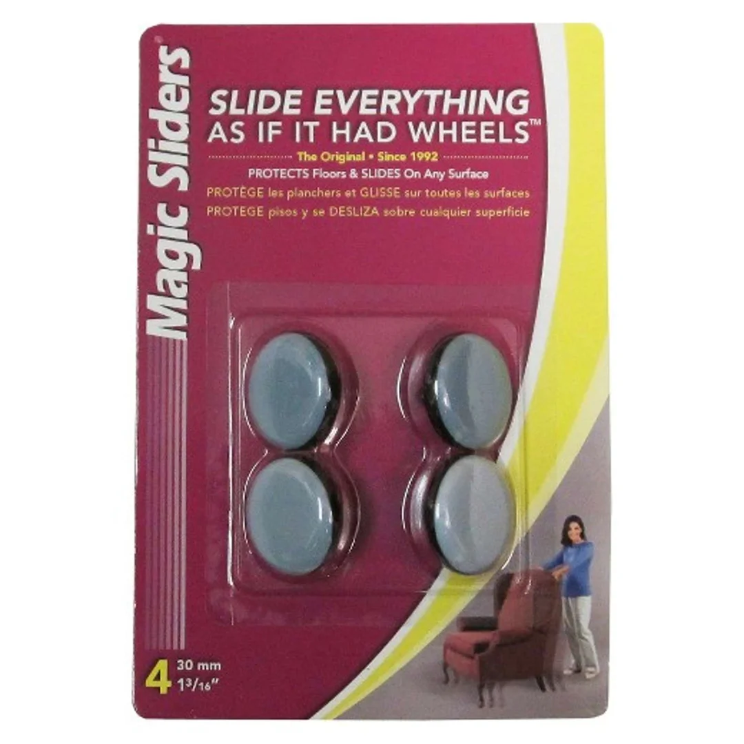 VINYL NON-SLIP SLIDERS - 1/8" WHITE