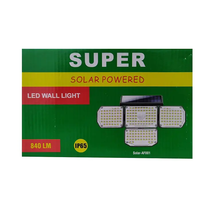 SOLAR POWERED LED WALL LIGHT 840LM