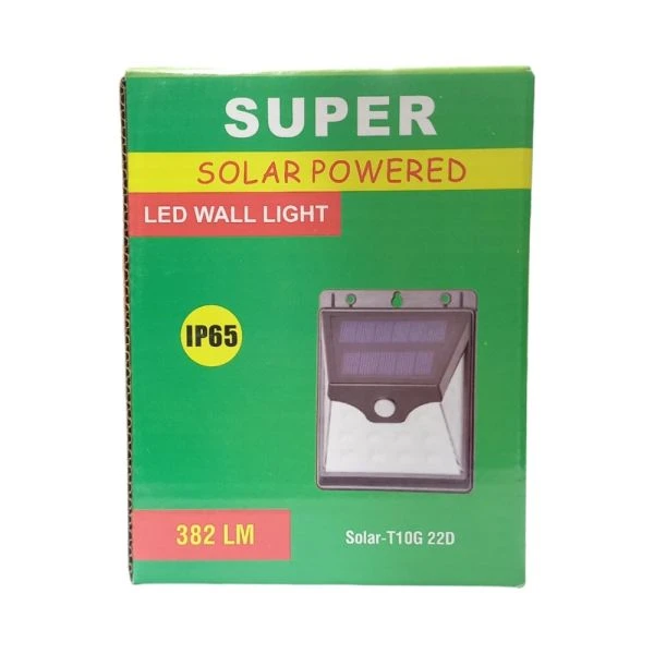 SOLAR POWERED LED WALL LIGHT 382LM