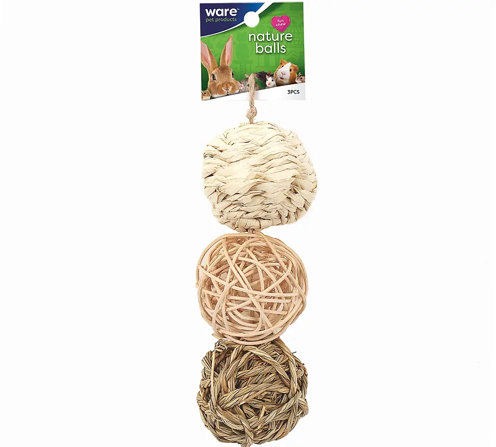 Nature Balls Small Animal Chew Toy Value Pack 3 pc
