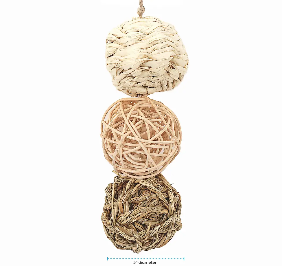 Nature Balls Small Animal Chew Toy Value Pack 3 pc