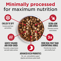 Cold Pressed Meals Beef Recipe Kibble Alternative Dog Food 2.2 lb