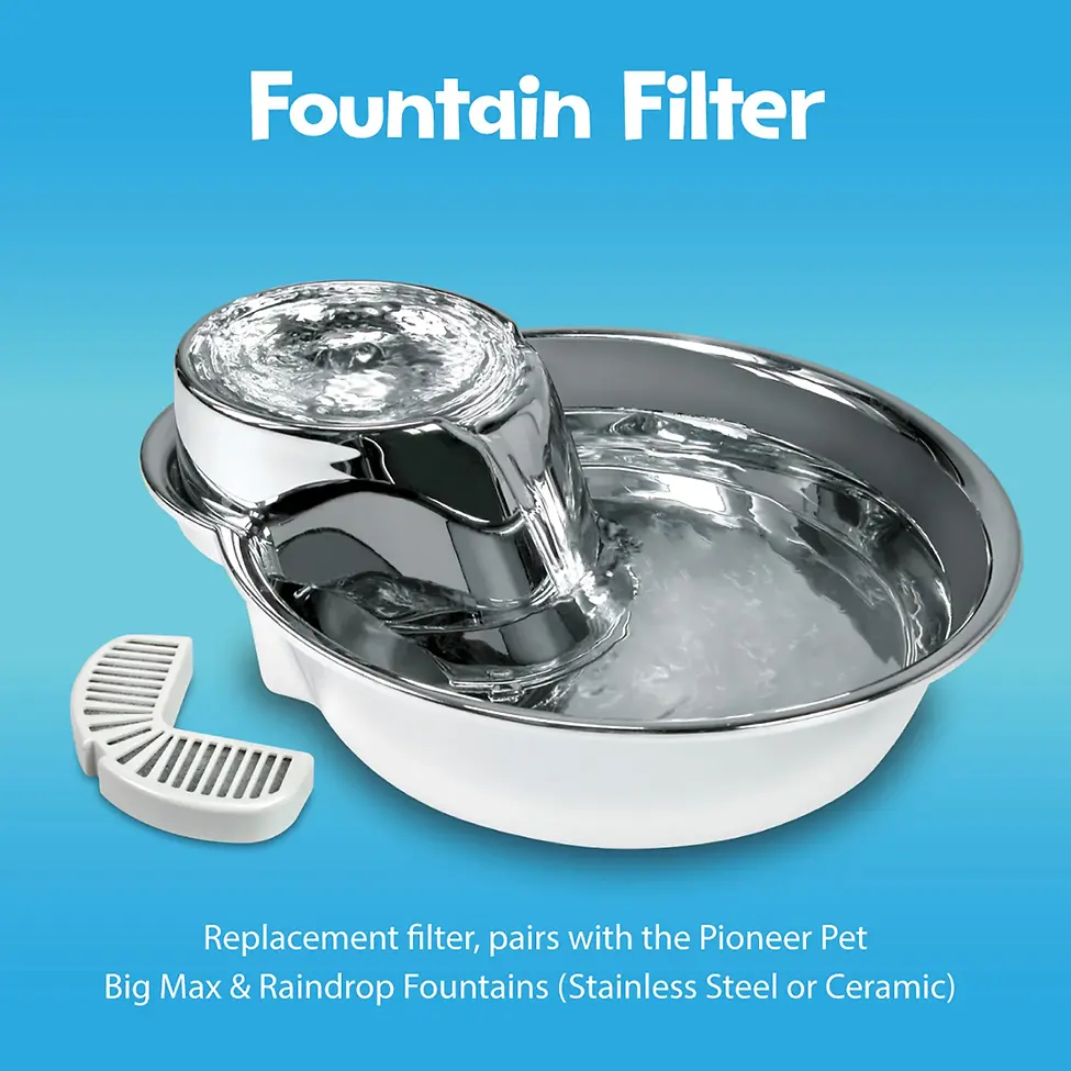 Big Max Premium Pet Drinking Fountain Stainless-Steel 128 oz