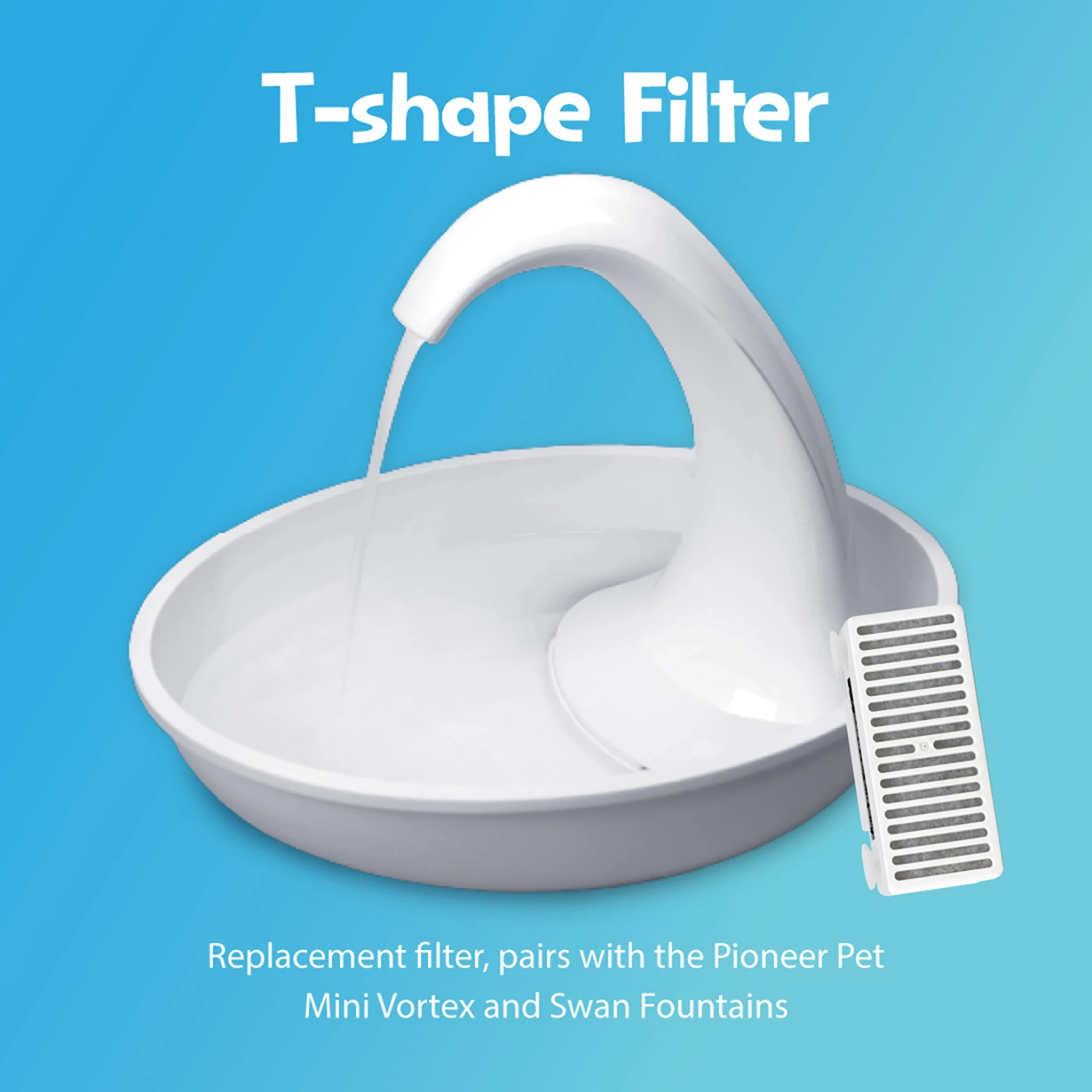 Swan Pet Drinking Fountain Plastic 80 oz