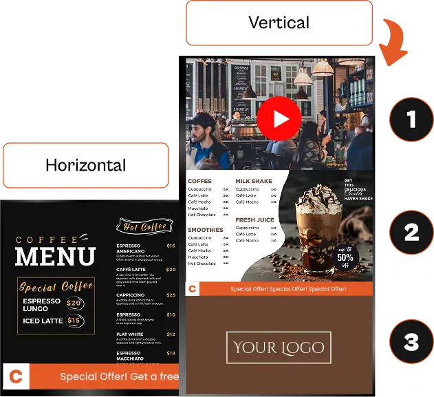 Atlas Digital customizable screens layout