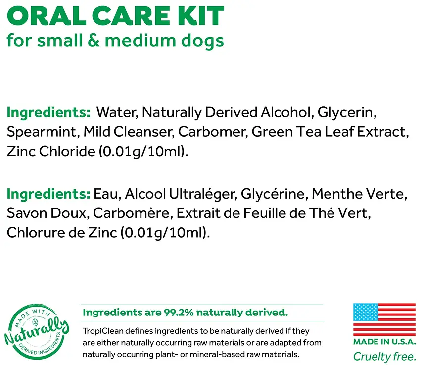 Fresh Breath Oral Care Kit for Dogs Small & Medium