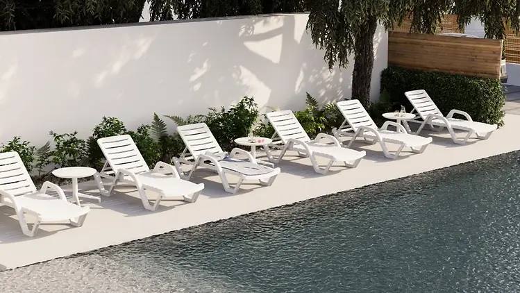 MARIS - SUNBED - IVORY WHITE
