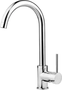 STAINLESS STEEL - KITCHEN FAUCET - SINGLE HANDLE - CHROME PLATED