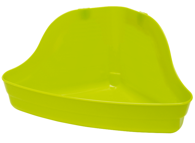 Hi-Corner Litter Pan Animal Nesting Assorted Colors Small