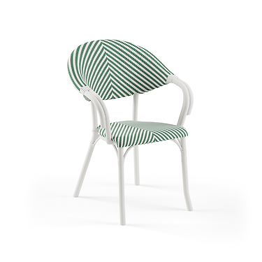 FLASH-N - ARMCHAIR - GREEN/WHITE