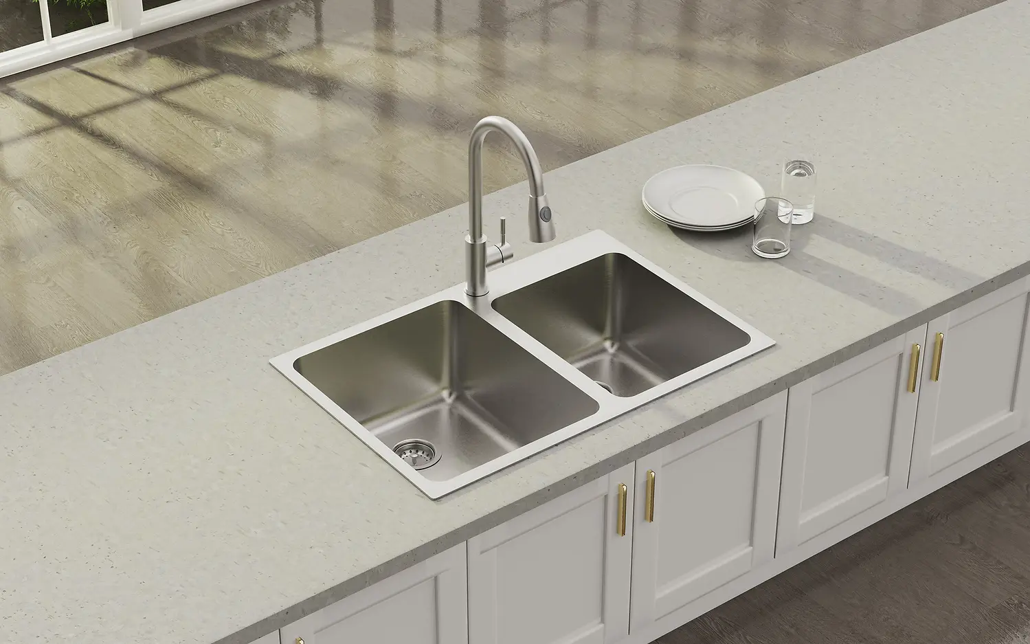 ALL IN ONE SINK SET - 18G