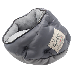 Luxe Satin Burrow Pet Bed Nickel 16"