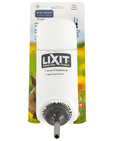Small Animal Water Bottle Wide-Mouth 32 oz