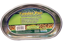 Small Animal Feeder Pan Aluminum