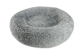 Shaggy Donut Pet Bed Charcoal 39"