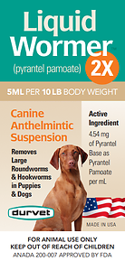Liquid Wormer 2X Dog Wormer 8 oz