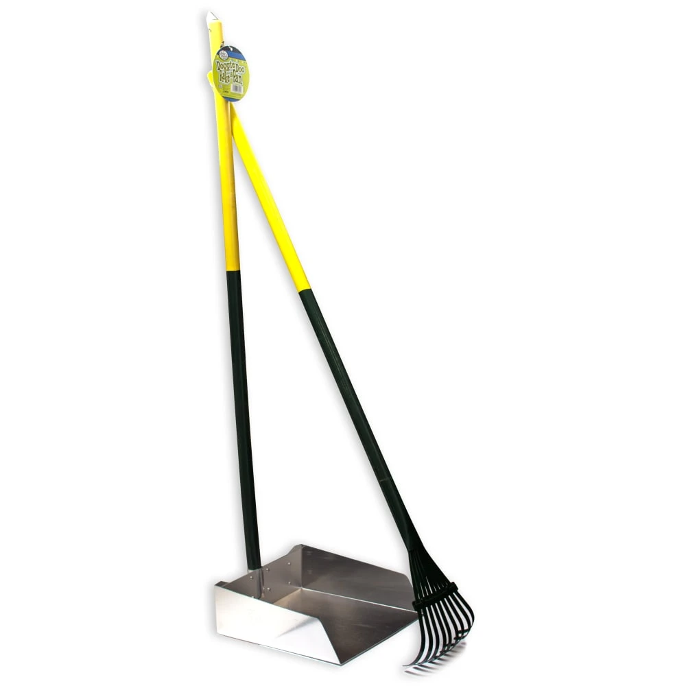 Dog Rake & Scooper Set for Pet Waste Pick-Up Large