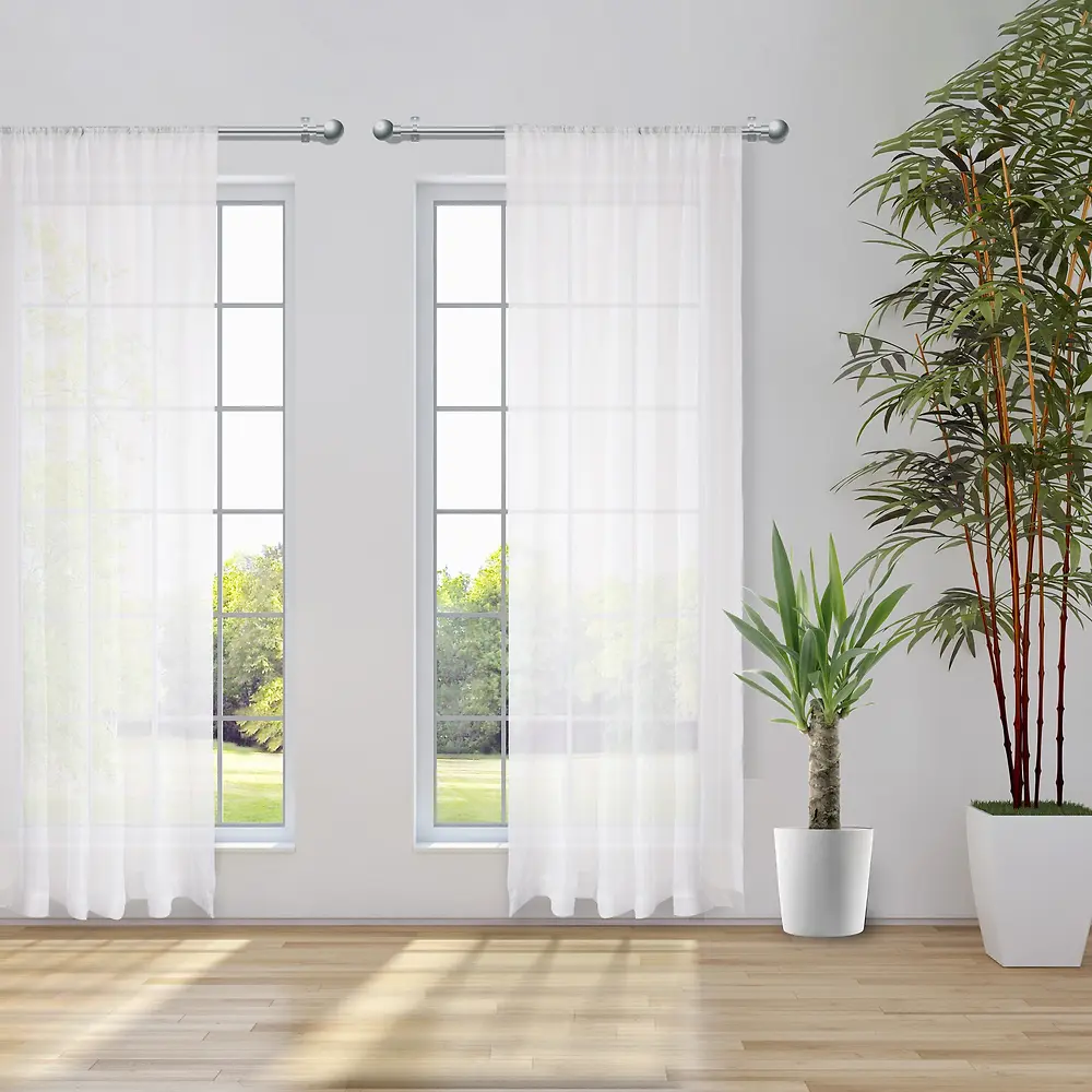 WOVEN SOLID COLOR - SHEER - CURTAIN
