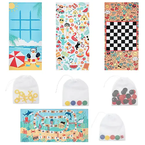 BEACH TOWEL- MICRO FIBER - WITH BEACH GAME TOWEL