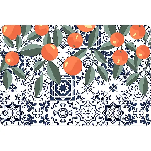 PRINTED PLACEMAT - ORANGE - 12"X18"