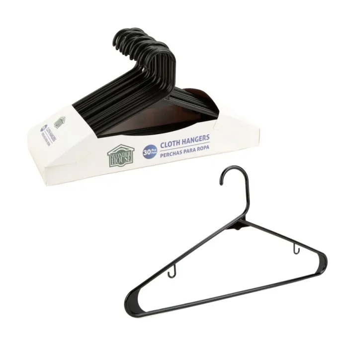 CLOTHES HANGER - BLACK - S/30
