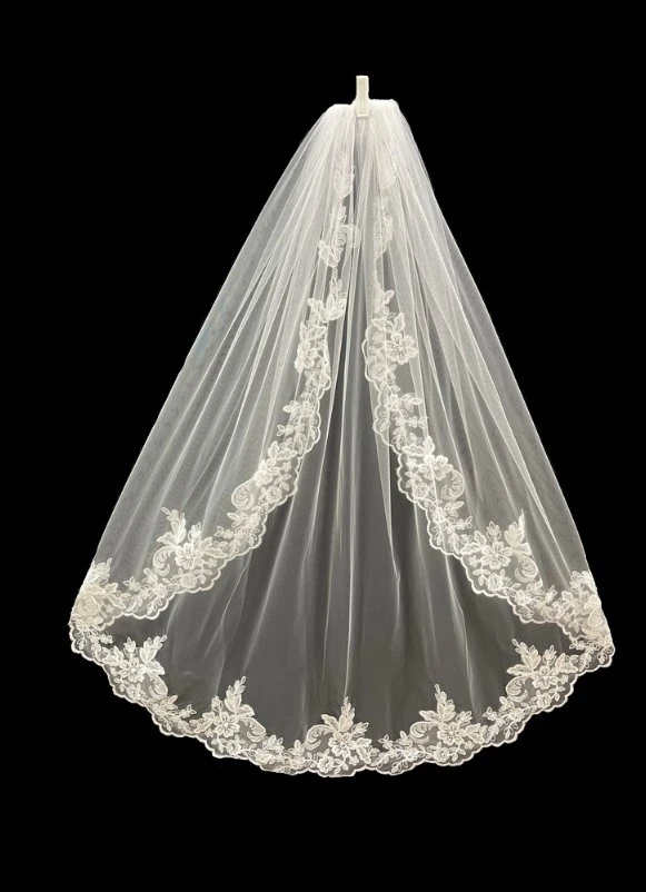 Elegant Bridal Veil 1 at Lucy's Bridal Couture in Santa Clarita