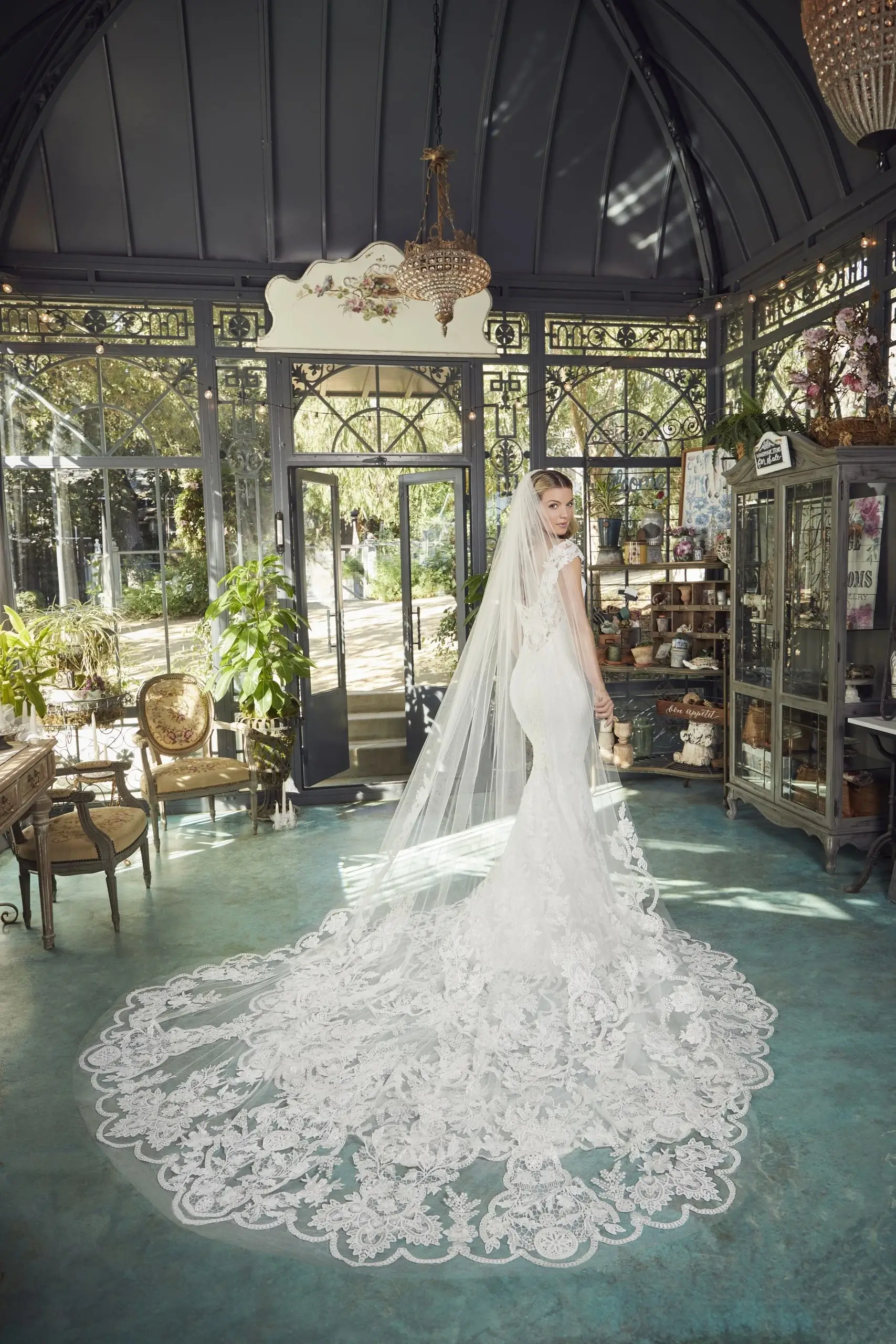 open lace back dress Beaded V-Neck Sheath Gown with Lace-Up Back – Portia and Scarlett PS25331 Sky Blue / 6 main image 1