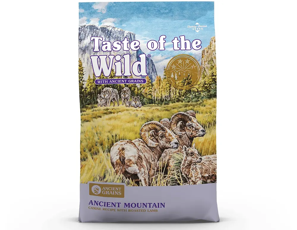 Ancient Mountain Canine Recipe with Roasted Lamb Dry Dog Food 5 lb
