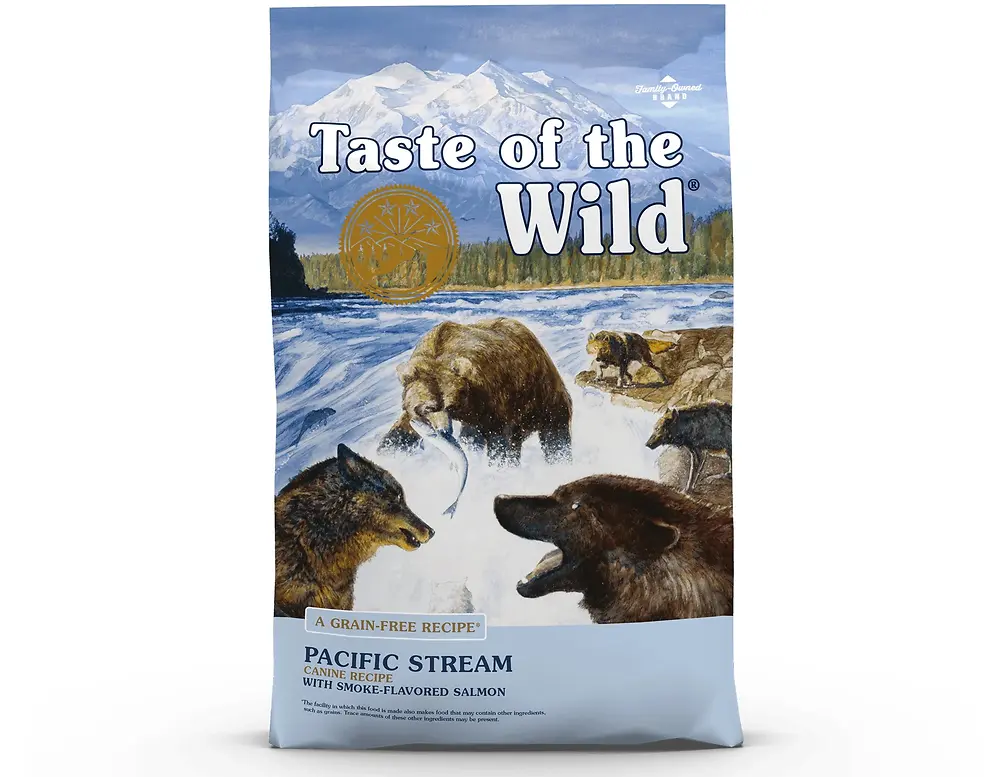 Pacific Stream Canine Recipe with Smoke-Flavored Salmon Dry Dog Food 14 lb
