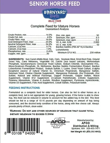 Senior Horse 14% 40 lb